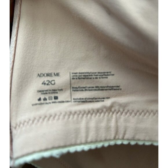 NWT Adore me Dark Beige Full Coverage Wireless bra sz 42G - Picture 9 of 9